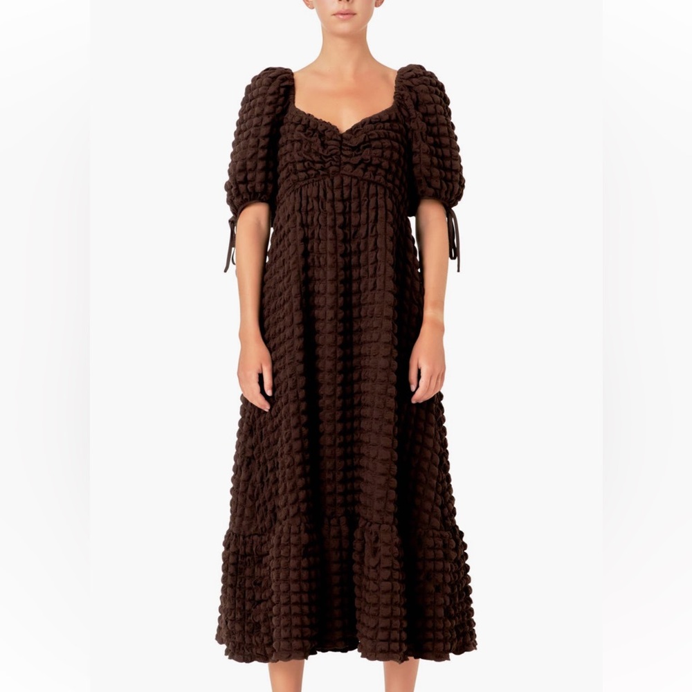 Endless Rose NWOT Brown Midi Dress size medium